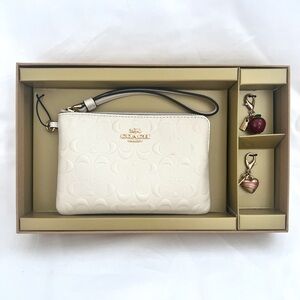 COACH Wristlet & Charms box set NWT
